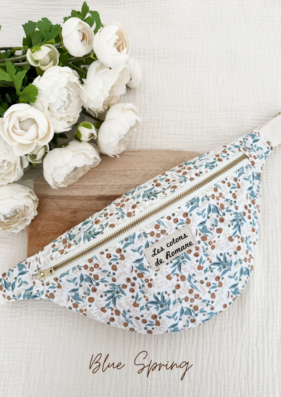 Coton imprimé Blue Spring - Image 4