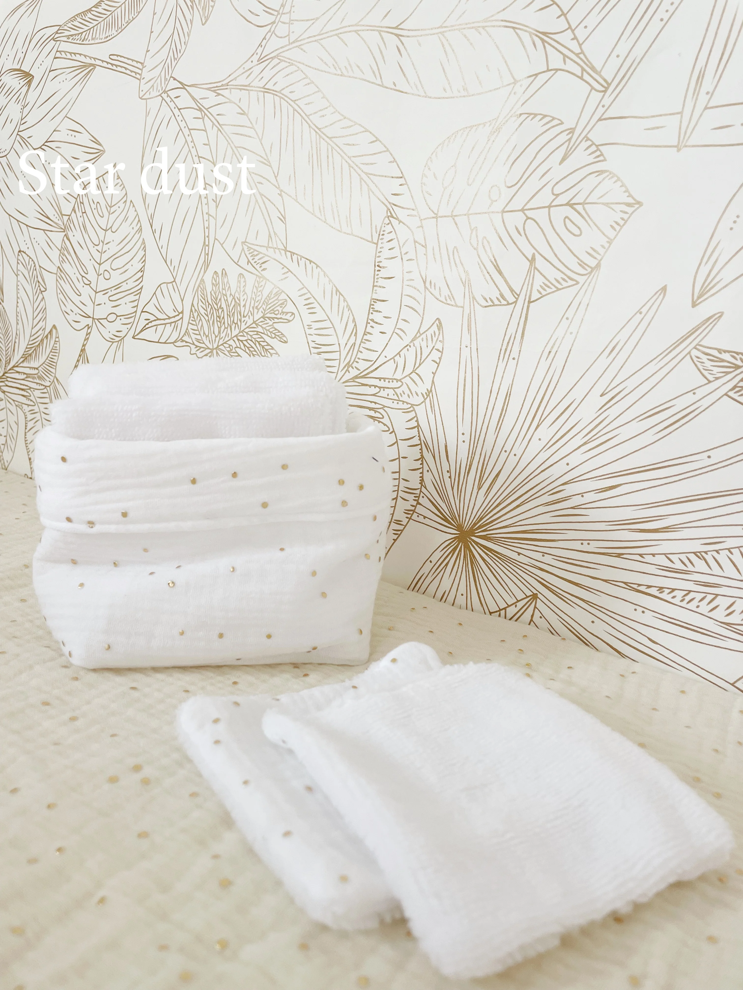 Ensemble assorti (double gaze) : la panière et ses 10 cotons - Image 16