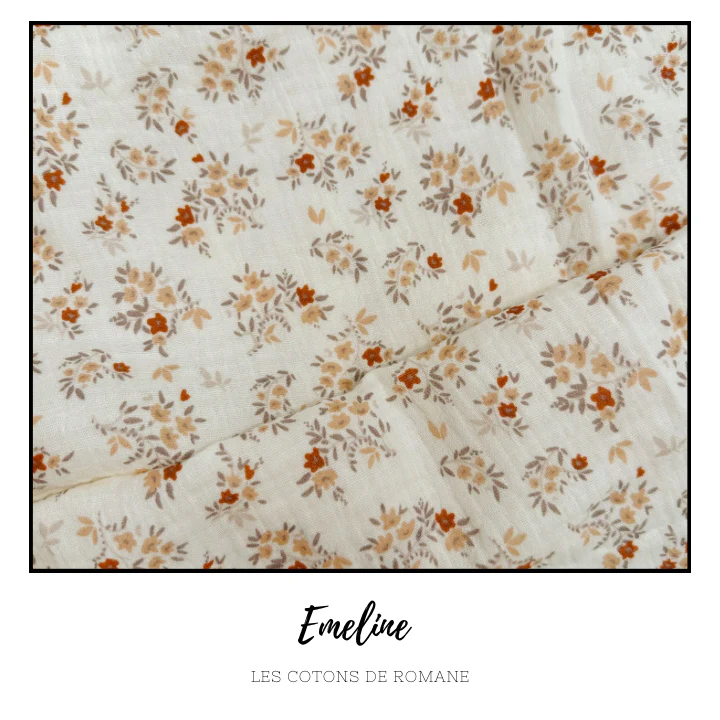 Ensemble assorti (double gaze) : la panière et ses 10 cotons - Image 20