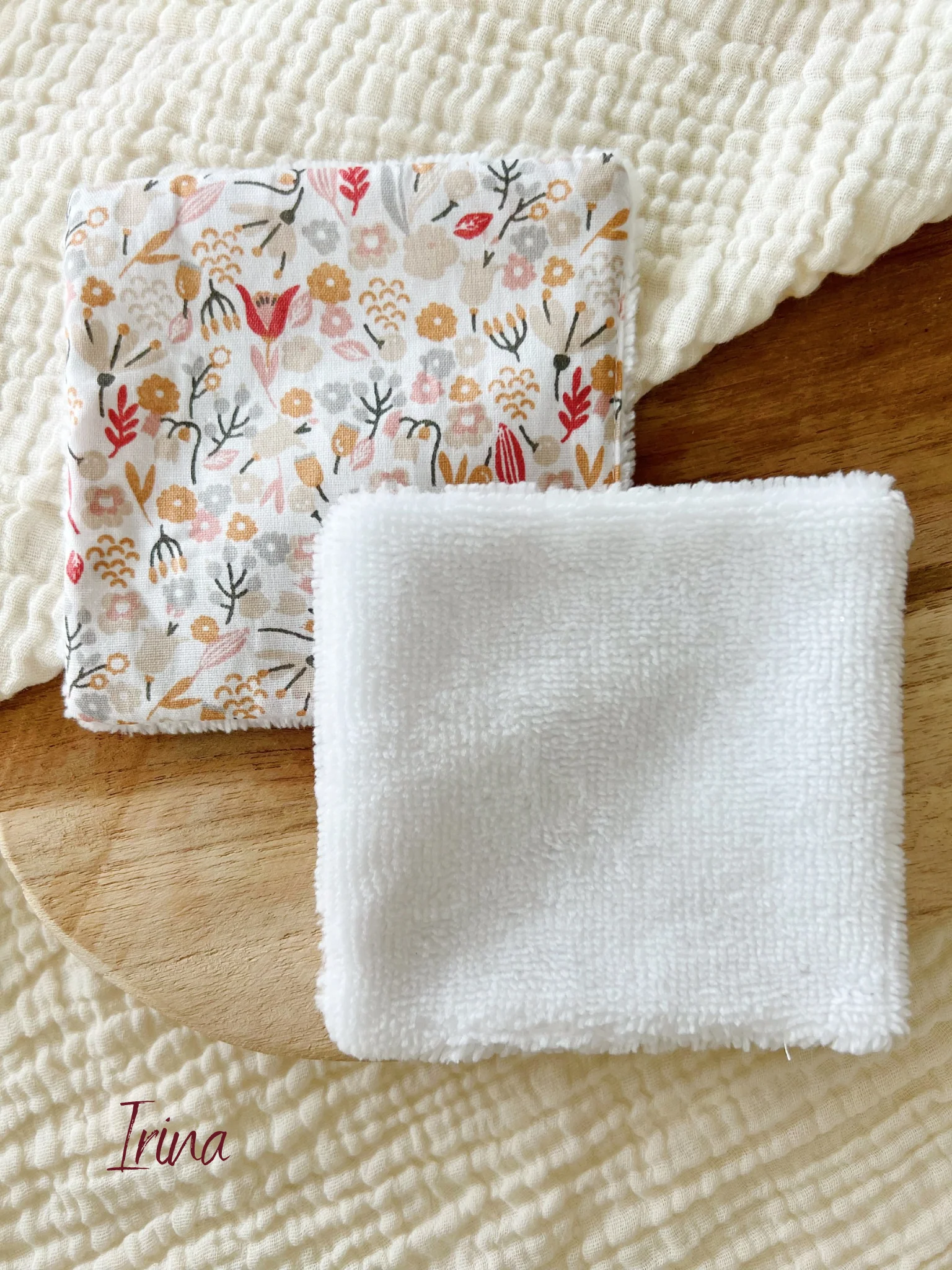 Lot de 5 cotons lavables en éponge bambou - Image 44