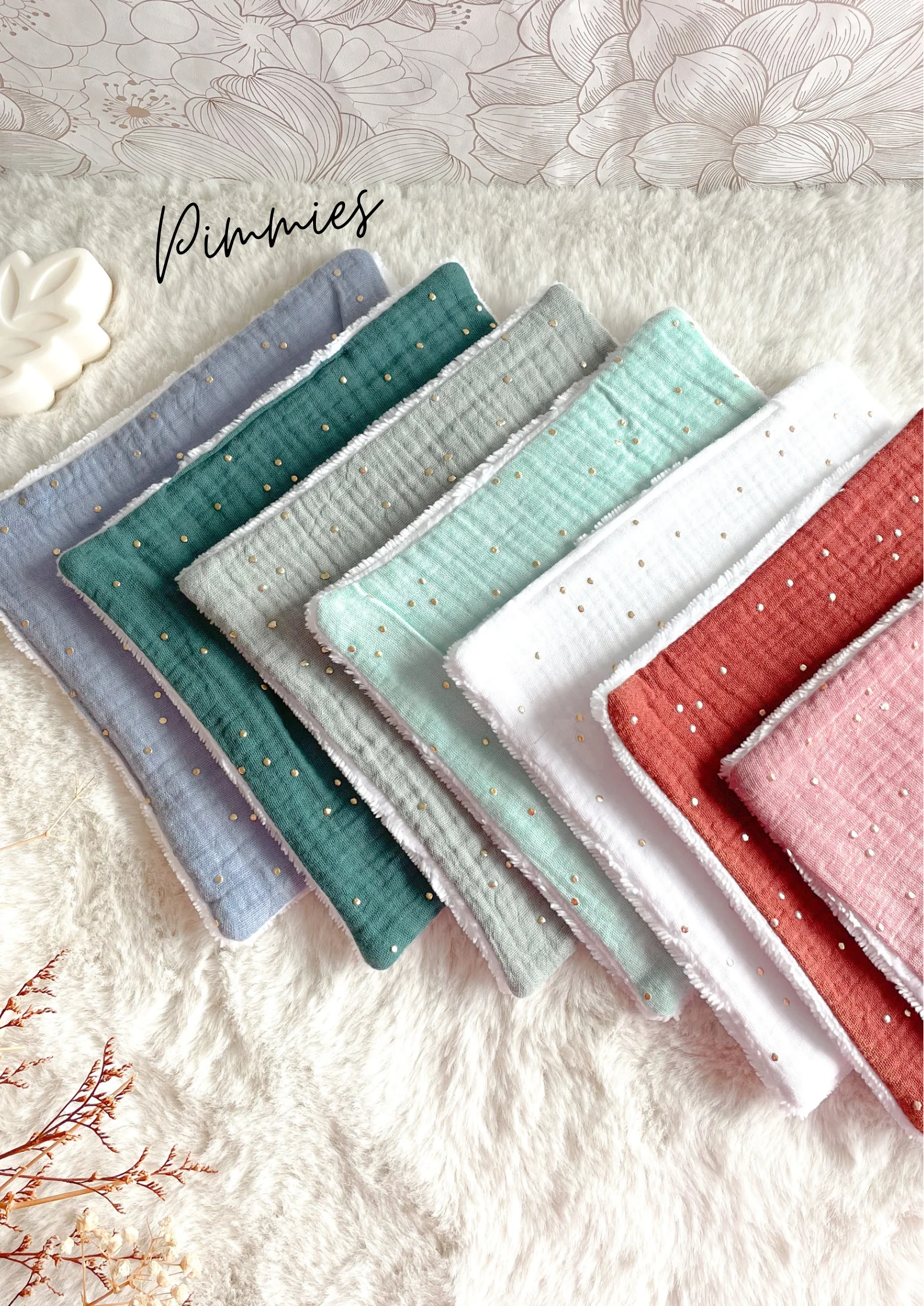 Semainier de 7 mini serviettes visage - Image 4