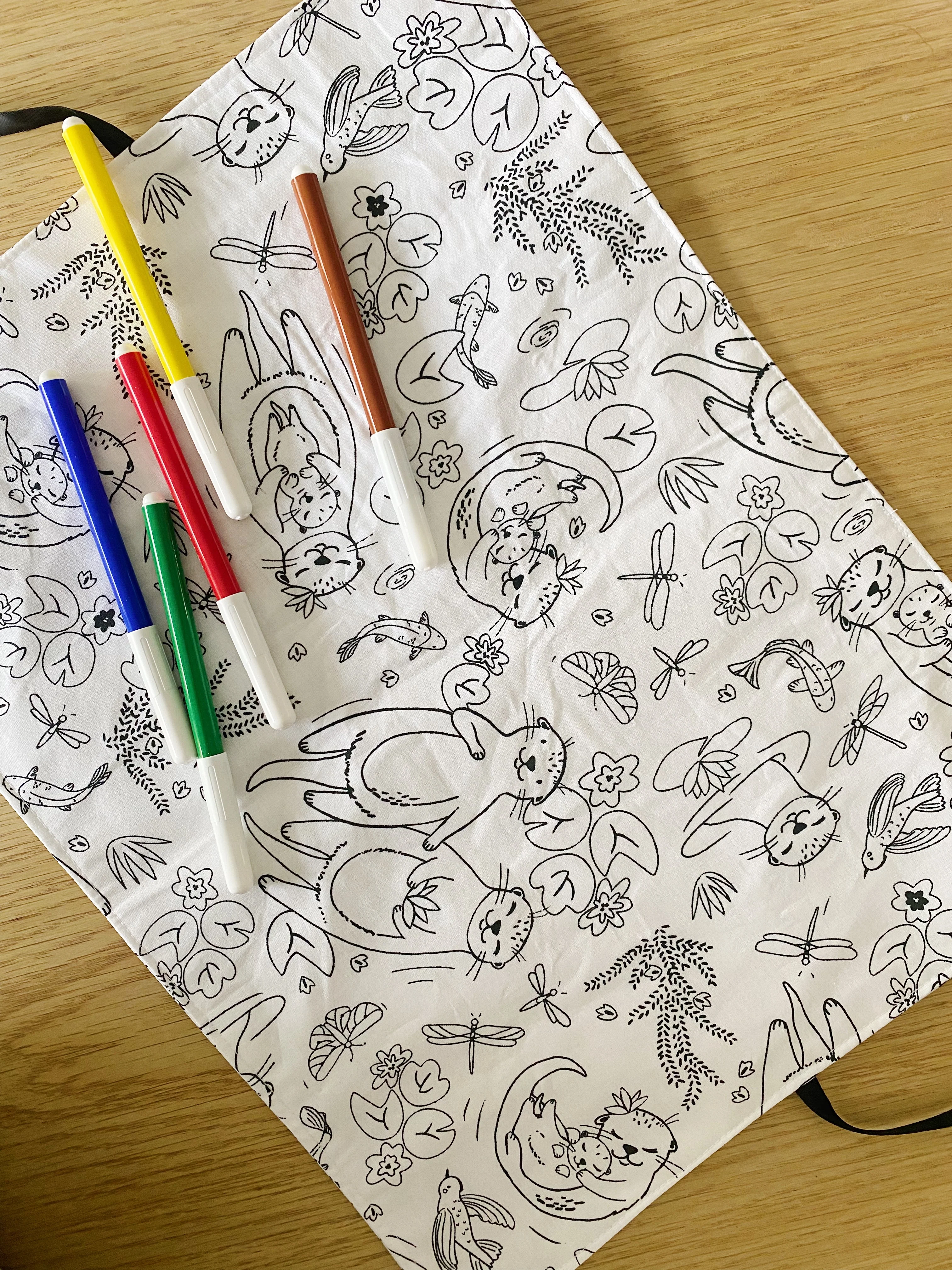 Set de table à colorier lavable (et ses feutres) - Image 4